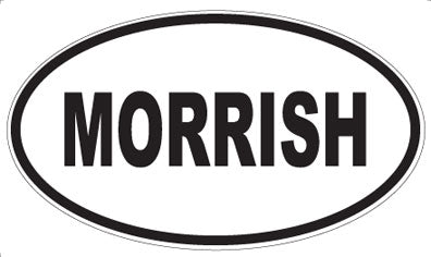 MORRISH - Oval Sticker