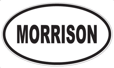 MORRISON - Oval Sticker
