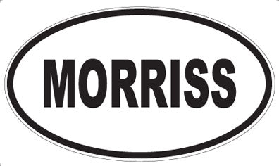 MORRISS - Oval Sticker