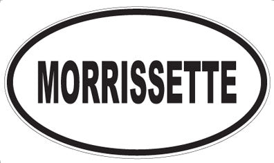 MORRISSETTE - Oval Sticker