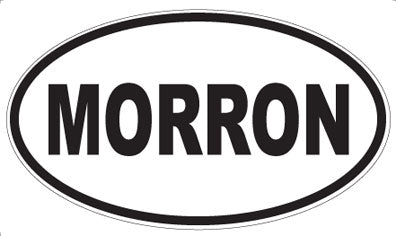 MORRON - Oval Sticker