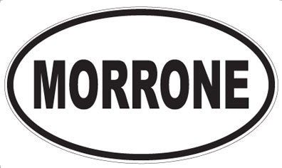 MORRONE - Oval Sticker