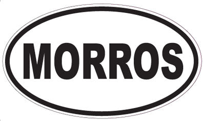 MORROS - Oval Sticker