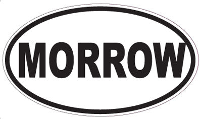 MORROW - Oval Sticker