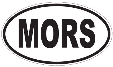 MORS - Oval Sticker