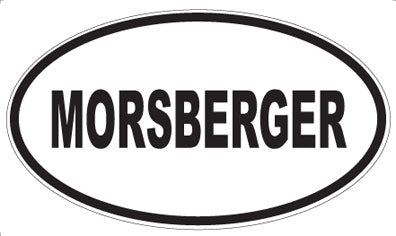 MORSBERGER - Oval Sticker