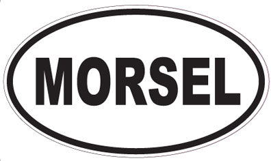 MORSEL - Oval Sticker