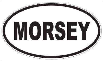 MORSEY - Oval Sticker