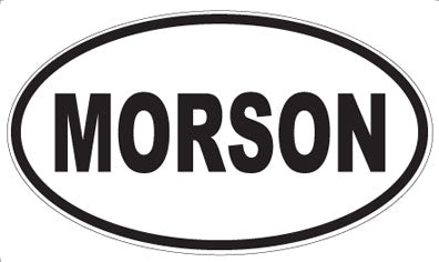 MORSON - Oval Sticker