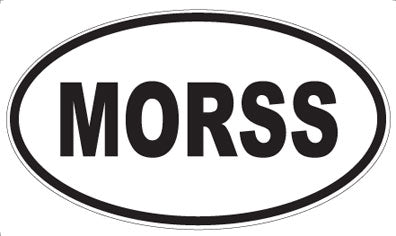 MORSS - Oval Sticker