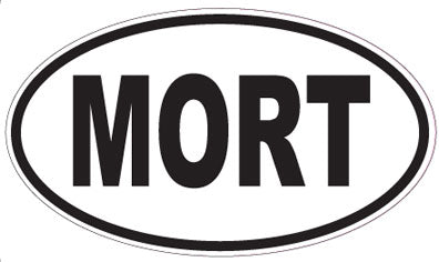 MORT - Oval Sticker