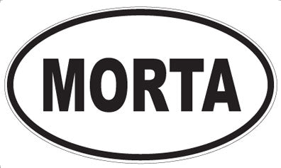 MORTA - Oval Sticker