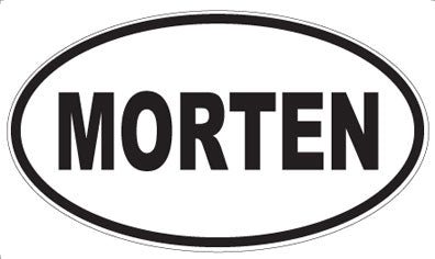 MORTEN - Oval Sticker