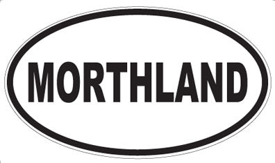 MORTHLAND - Oval Sticker
