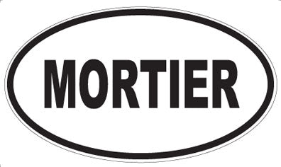 MORTIER - Oval Sticker