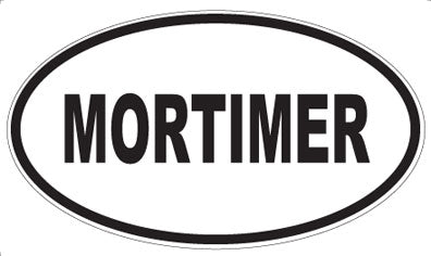 MORTIMER - Oval Magnet