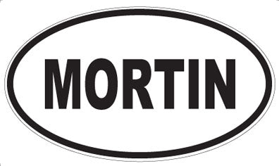 MORTIN - Oval Sticker
