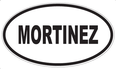 MORTINEZ - Oval Sticker