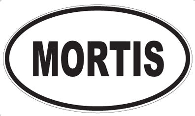 MORTIS - Oval Sticker