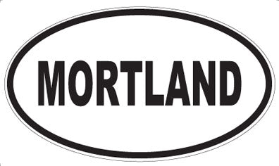 MORTLAND - Oval Sticker