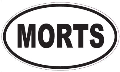 MORTS - Oval Sticker
