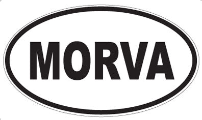 MORVA - Oval Sticker