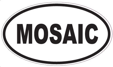 MOSAIC - Oval Sticker