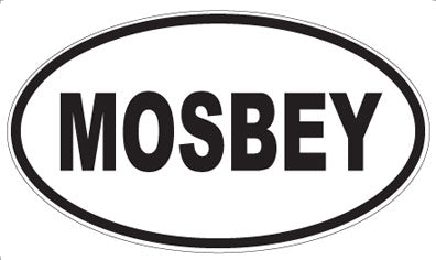 MOSBEY - Oval Sticker