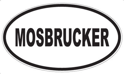 MOSBRUCKER - Oval Sticker