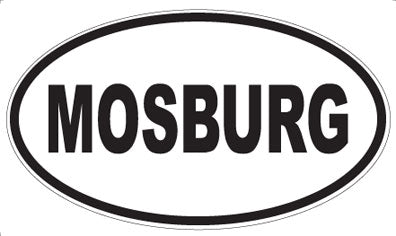 MOSBURG - Oval Sticker