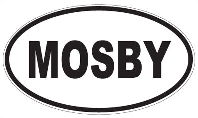 MOSBY - Oval Sticker