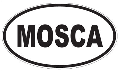 MOSCA - Oval Sticker