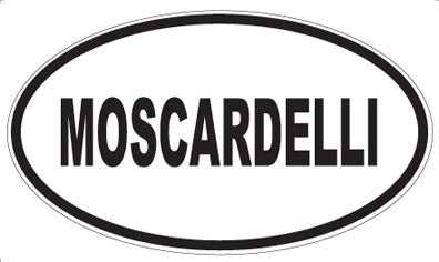MOSCARDELLI - Oval Sticker
