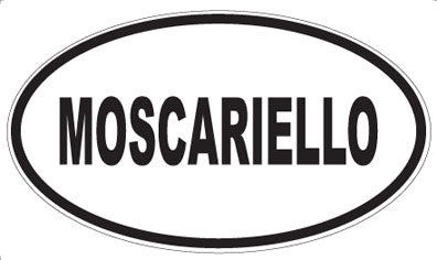 MOSCARIELLO - Oval Sticker