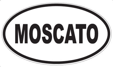MOSCATO - Oval Sticker