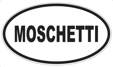 MOSCHETTI - Oval Sticker