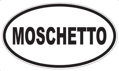 MOSCHETTO - Oval Sticker
