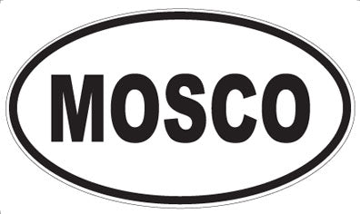 MOSCO - Oval Sticker