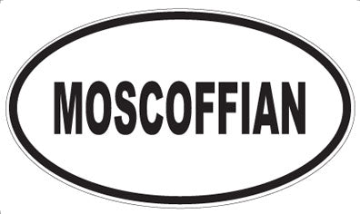 MOSCOFFIAN - Oval Sticker