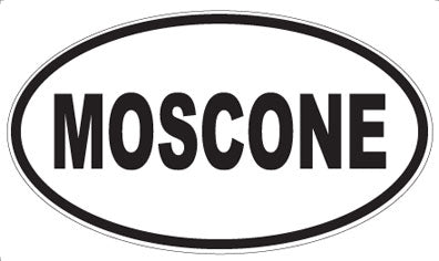 MOSCONE - Oval Sticker