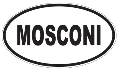MOSCONI - Oval Sticker