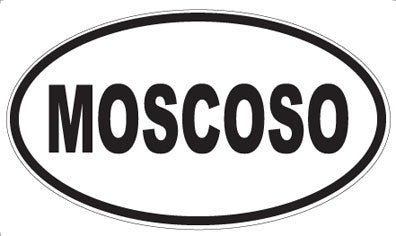 MOSCOSO - Oval Sticker