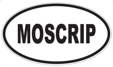 MOSCRIP - Oval Sticker