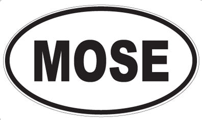 MOSE - Oval Sticker