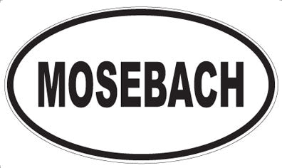 MOSEBACH - Oval Sticker
