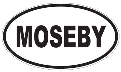 MOSEBY - Oval Sticker