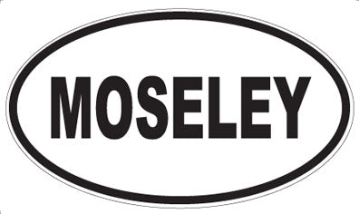MOSELEY - Oval Sticker