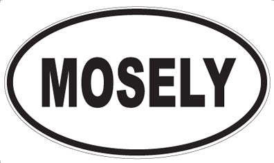 MOSELY - Oval Sticker