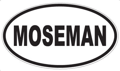 MOSEMAN - Oval Sticker
