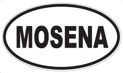 MOSENA - Oval Sticker